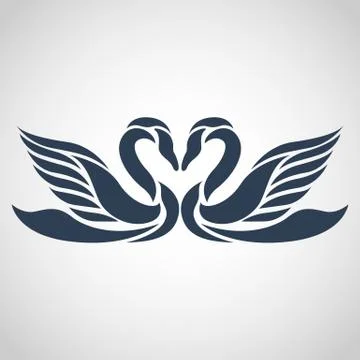 Swan logo vector Stock Illustration
