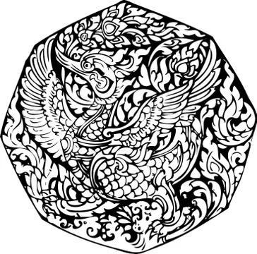 Swan pattern Stock-Illustration