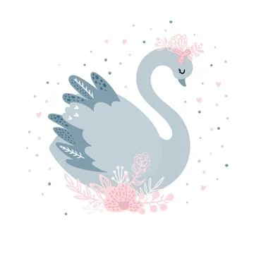 Swan Princess Stock Illustration