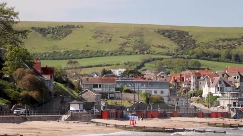 Swanage, panoramic landscape  2 스톡 동영상 137927585