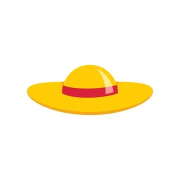 Swanky Hat icon in flat style Stock Illustration