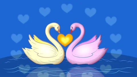 Swans Stock Footage 135181069