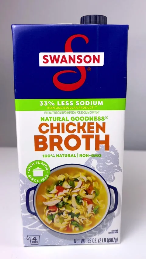Swanson Chicken Broth Stock Footage 313159022