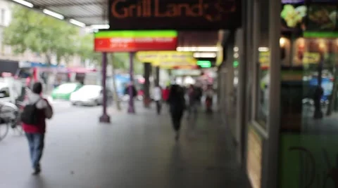 Swanston Street, Melbourne 2K Video stock 5190887