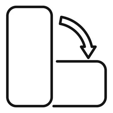 Swap arrows line icon for interface design Stock Illustration