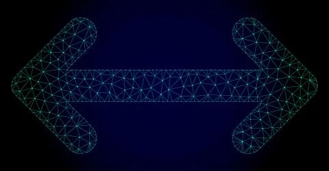 Swap Arrows Polygonal Frame Vector Mesh Illustration 스톡 일러스트