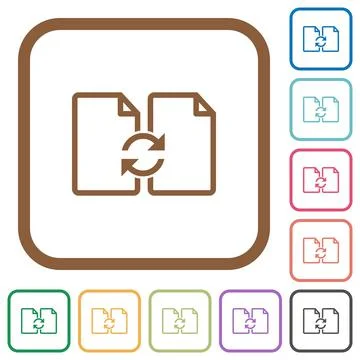 Swap documents simple icons Stock Illustration