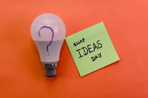 Swap Ideas Day Concept Stock Photos