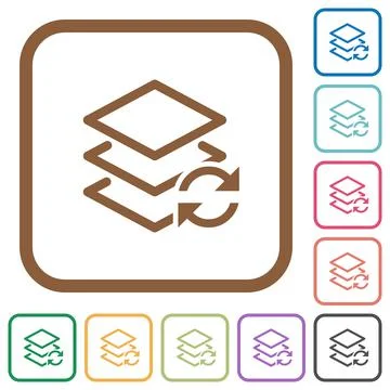 Swap layers simple icons Stockillustratie