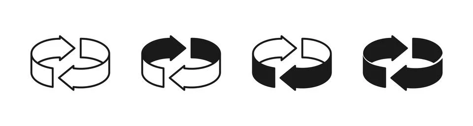 Swap or switch circle icon. Transfer, exchange, change, cycle, reverse, syn.. 스톡 일러스트