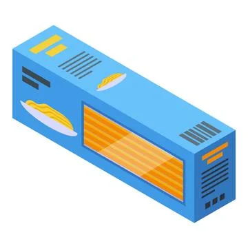 Swap pasta icon isometric vector. Barter evolution Stock Illustration