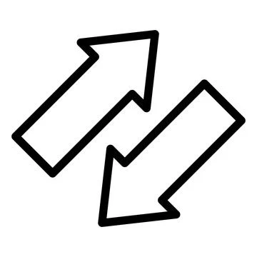 Swap Vector Icon Design Illustration Stock Illustration