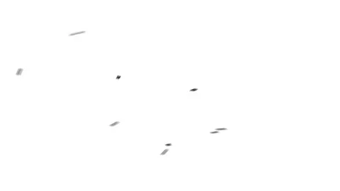 Swarm of 9 Flies Circling on White Stock Footage 80973345