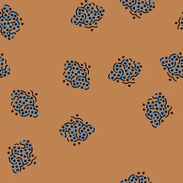 Swarm of bees the air vector seamless pattern イラスト素材