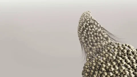 Swarm of molecules and strands. Stock Footage