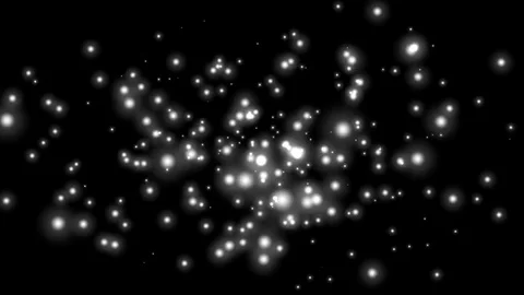 Swarming Swirling Quantum Particles Abstract Motion Background Loop 2 Video stock 77970021