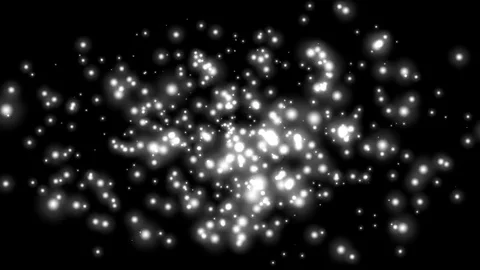 Swarming Swirling Quantum Particles Abstract Motion Background Loop 3 Video stock 77971292