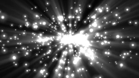 Swarming Swirling Quantum Particles Rays Abstract Motion Background Loop 3 Video stock 77972633