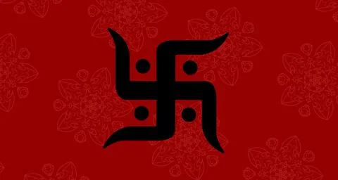 Swastik background Stock Illustration