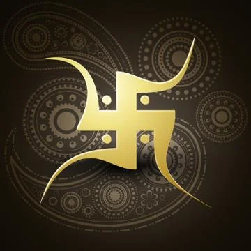 Swastik symbol Stock Illustration