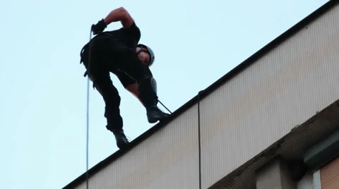 SWAT in action Stock Footage 53808685