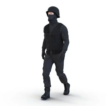 3D Model: SWAT Man Rigged 3 for Cinema 4D #91477145 | Pond5