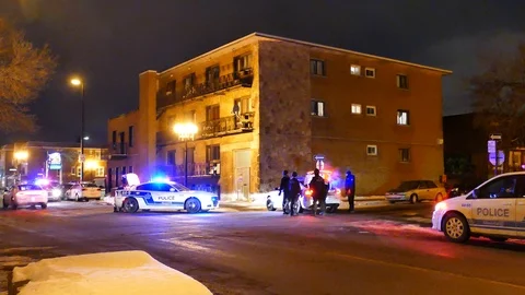 SWAT member debriefing Stock Footage 103299872