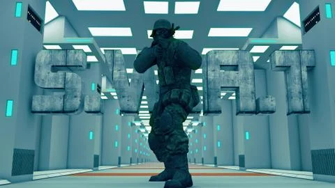 Swat men Stock Illustration