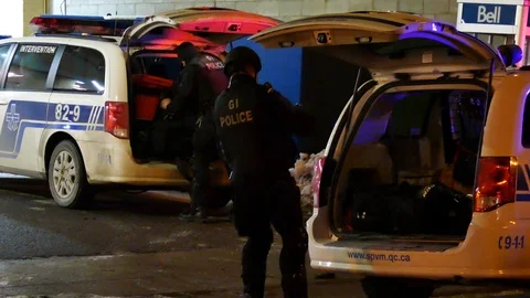 SWAT officer getting the ram out Stock Footage 103249363