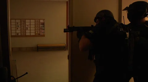 Swat Team Stock Footage 31993299