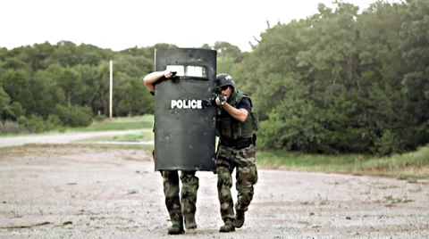 SWAT Team Raid Stock Footage 29759461