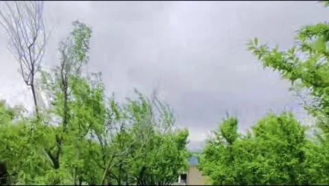 Swat valley green trees and cloudy sky landscape footage Stock Footage 345823828