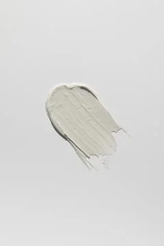 Swatch. Sample and texture of a cleansing face mask with clay extract Foto stock