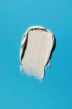 Swatch. Sample and texture of a cleansing face mask with clay extract Stock-Fotos