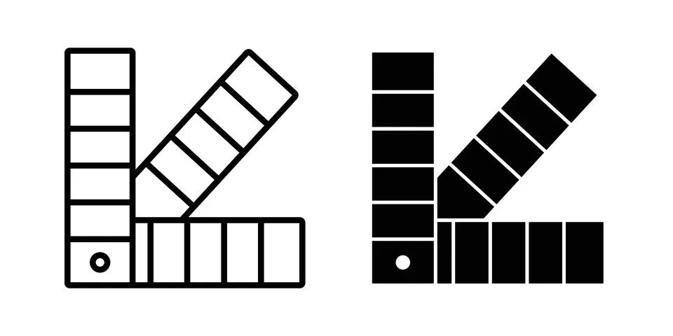 Swatches icon set. Vector EPS 10 스톡 일러스트