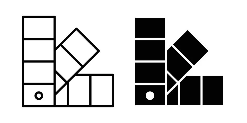 Swatches icon vector design. EPS10 Illustrazione stock