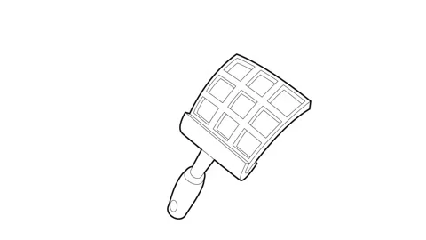 Swatter icon animation Stock Footage 161043732