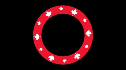 Swaying autumn maple leaves frame animation on chroma key green screen back.. Stock Footage 336413425