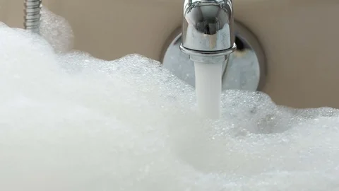 Swaying in Bath Foam HD Pro Video stock 82136286