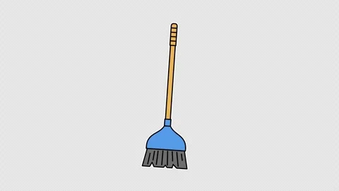 Swaying broom Vídeo Stock 335391155
