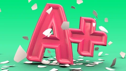 Swaying egg hatching out grade result A+. 3D rendering. animation. 库存影片 108213859