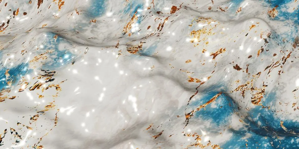 Swaying marble background Abstract wave marble pattern 3d illustration イラスト素材