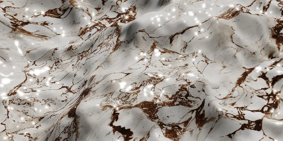Swaying marble background Abstract wave marble pattern 3d illustration イラスト素材