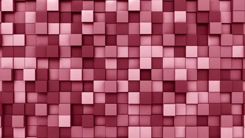 Swaying red squares motion background, seamless loop Stock Footage 82627579