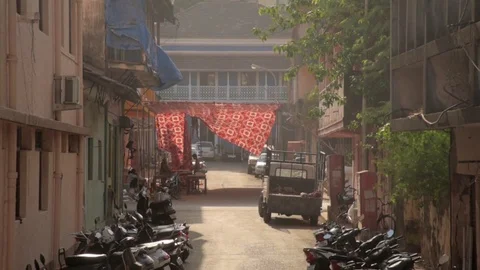 Swaying tent Video stock 76594736