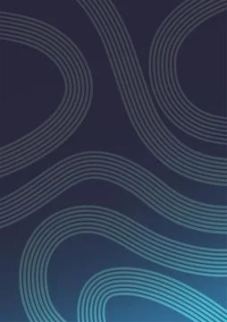 Swaying wavy lines abstract wave background blue Stock Illustration