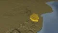 Swaziland extruded. Bumps. Graticule. 4k or 4k+ Resolution