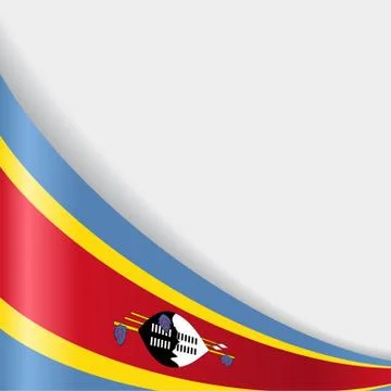 Swaziland flag background. Vector illustration. Stock Illustration