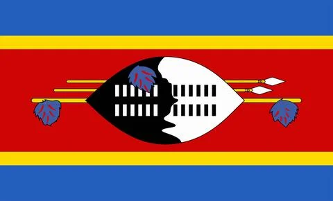 Swaziland Flag Design Stock Illustration