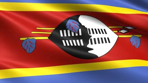 Swaziland Flag Stockillustratie